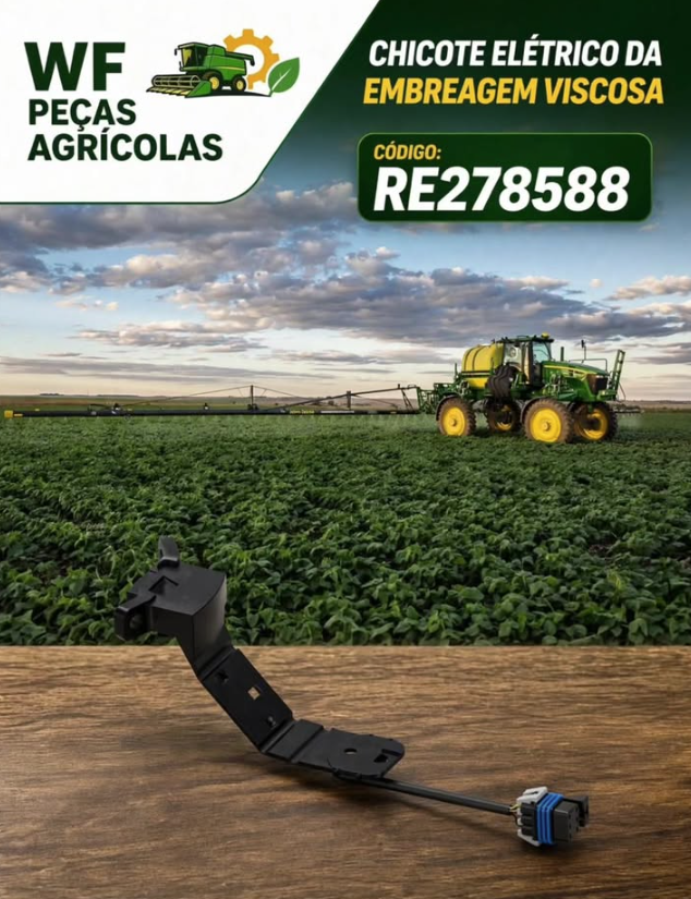 Chicote Elétrico da Embreagem Viscosa — código RE278588