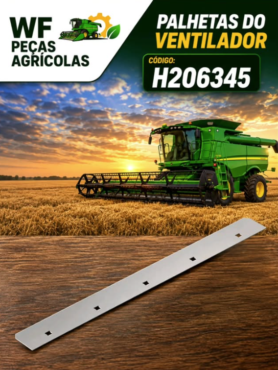Palhetas do Ventilador — código H206345