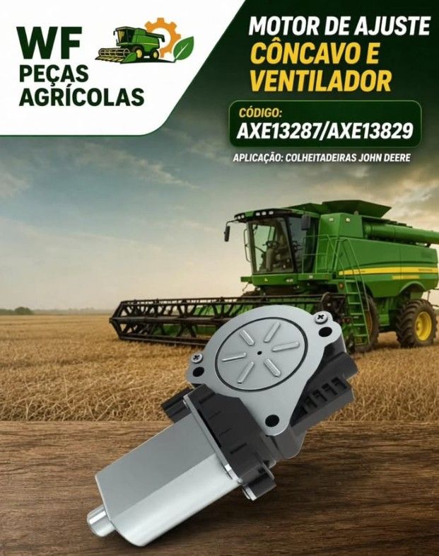 Motor de Ajuste Côncavo e Ventilador — código AXE13287 / AXE13829