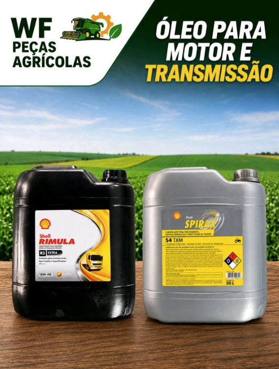 Óleo para Motor e Transmissão — código Rimula R3 Extra / Spirax S4 TXM